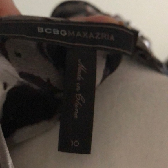 BCBGmaxazaria peplum, mid length sleeveless dress. - Picture 9 of 9